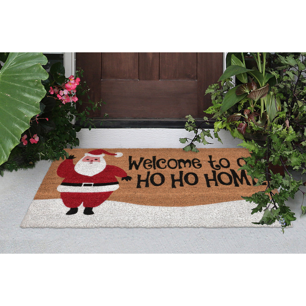 Natura Ho Ho Home Outdoor Mat, Natural, 1'6"x2'6"