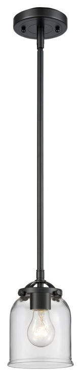 Small Bell 1-Light Mini Pendant, Oil Rubbed Bronze, Clear