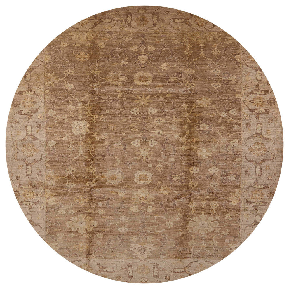 Ahgly Company Indoor Round Mid-Century Modern Area Rugs, 3' Round