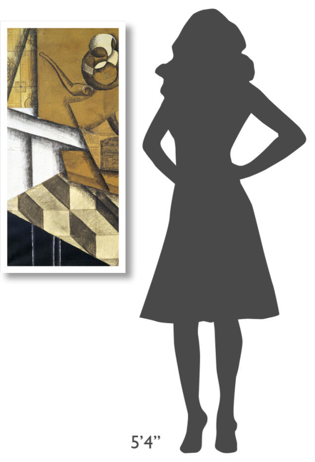 "Teacups (left)" Digital Paper Print by Juan Gris, 19"x38"