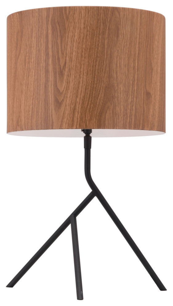Table Lamp, Steel Metal, Brown, Black, Kitchen Lounge Bistro Lobby Hospitality