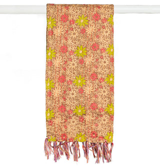 Kantha Cotton Bed Runner, 18"x72"