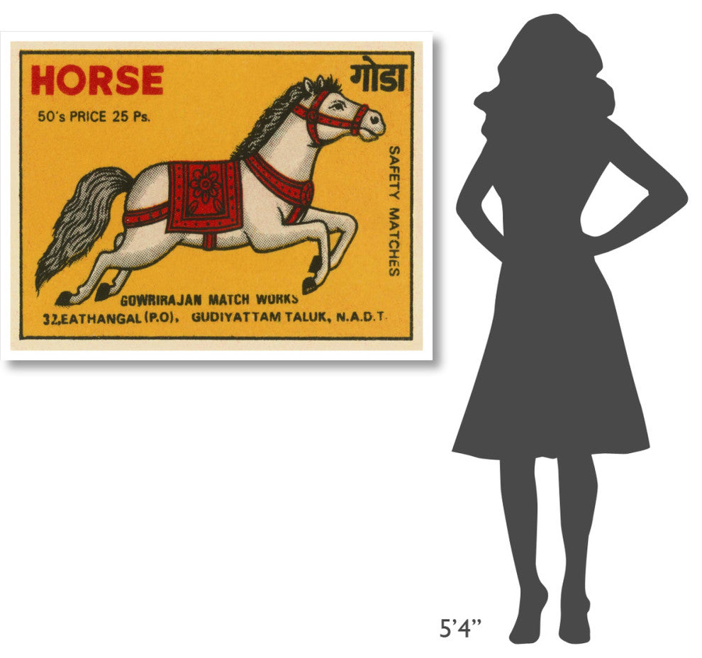 "Horse Matches" Digital Paper Print by Phillumenart, 46"x35"