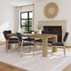 Kingston 89" Reclaimed Oak Wood Dining Table, Natural Tone