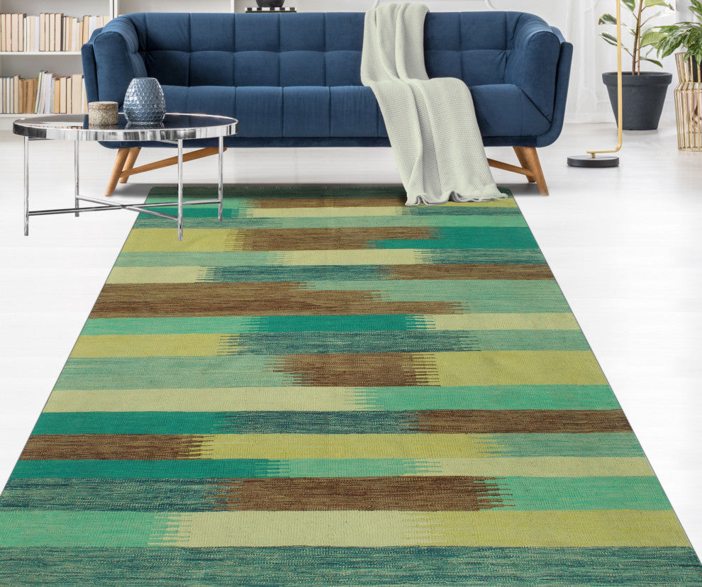 Winchester Kilim Roza Brown/Gold Rug, 5'6x7'9