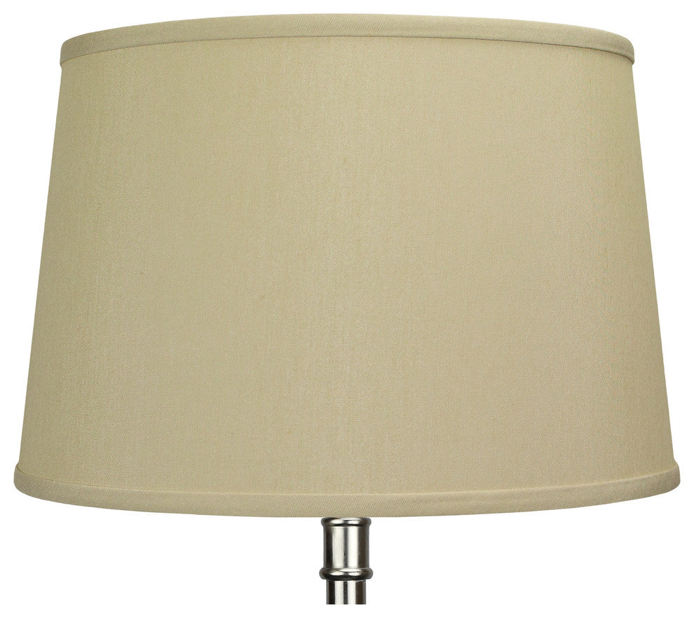 Fenchel Shades, 13"x15"x10" Spider Attachment Lamp Shade, Designer Chintz Tan