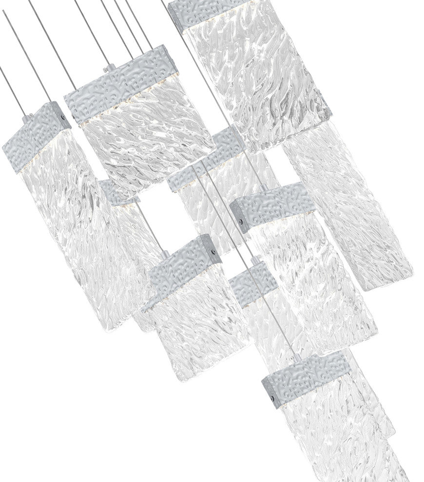 Carolina LED Chandelier With Pewter Finish