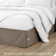 Bare Home Microfiber Bed Skirt , 15" Drop Length, Taupe, King