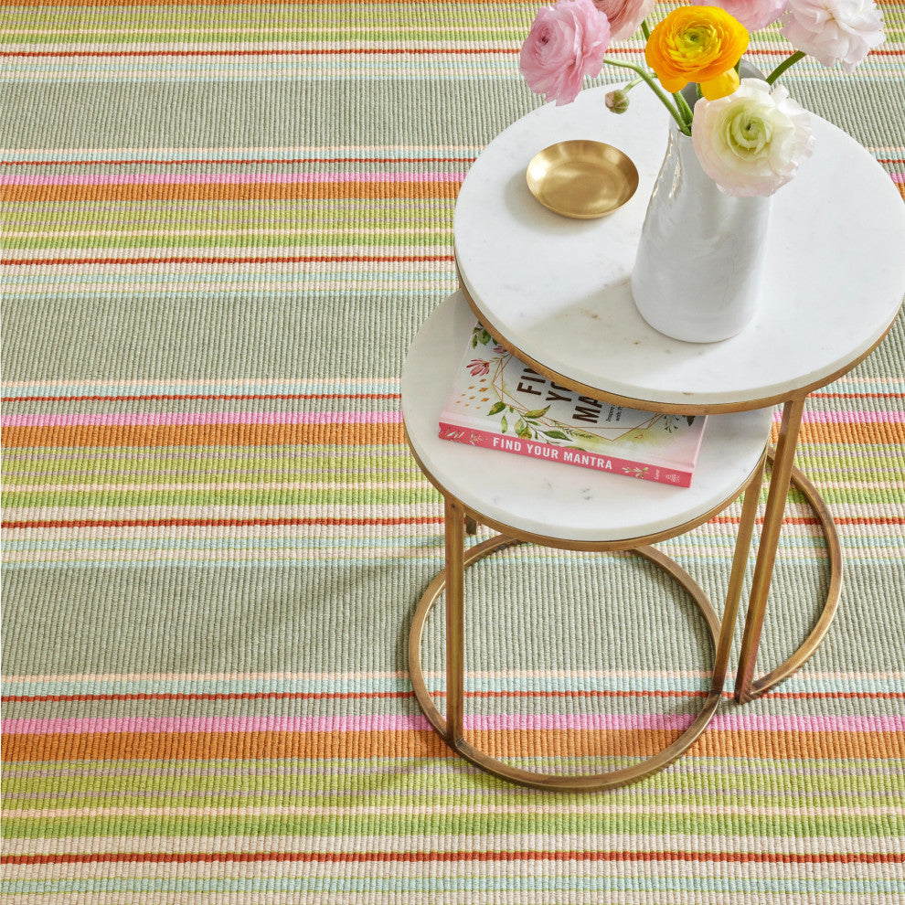 Dash & Albert Stone Soup Handwoven Cotton Rug, Multi, Runner-2'6" x 12'
