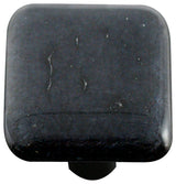 Art Glass Fractured Knob, Black Post, Silver Irid