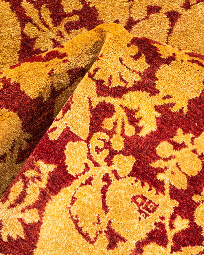 Esin One-of-a-Kind Hand-Knotted Area Rug Red, 2'8"x6'1"