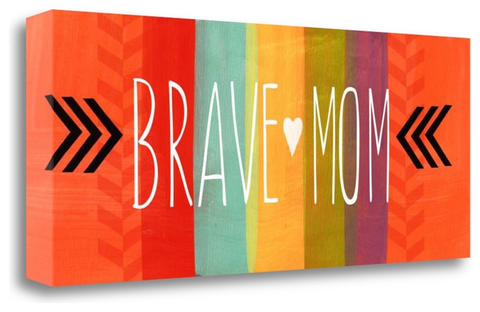 "Brave Mom" By Linda Woods, Giclee Print on Gallery Wrap Canvas, Ready to Hang