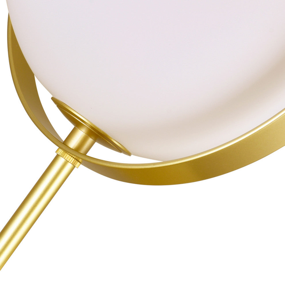 Da Vinci 1 Light Wall Light With Brass Finish