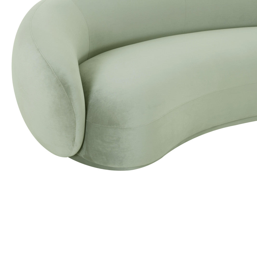 Kendall Moss Green Velvet Sofa, Moss Green