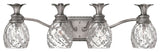 Hinkley Plantation Large Four Light Vanity, Polished Antique Nickel