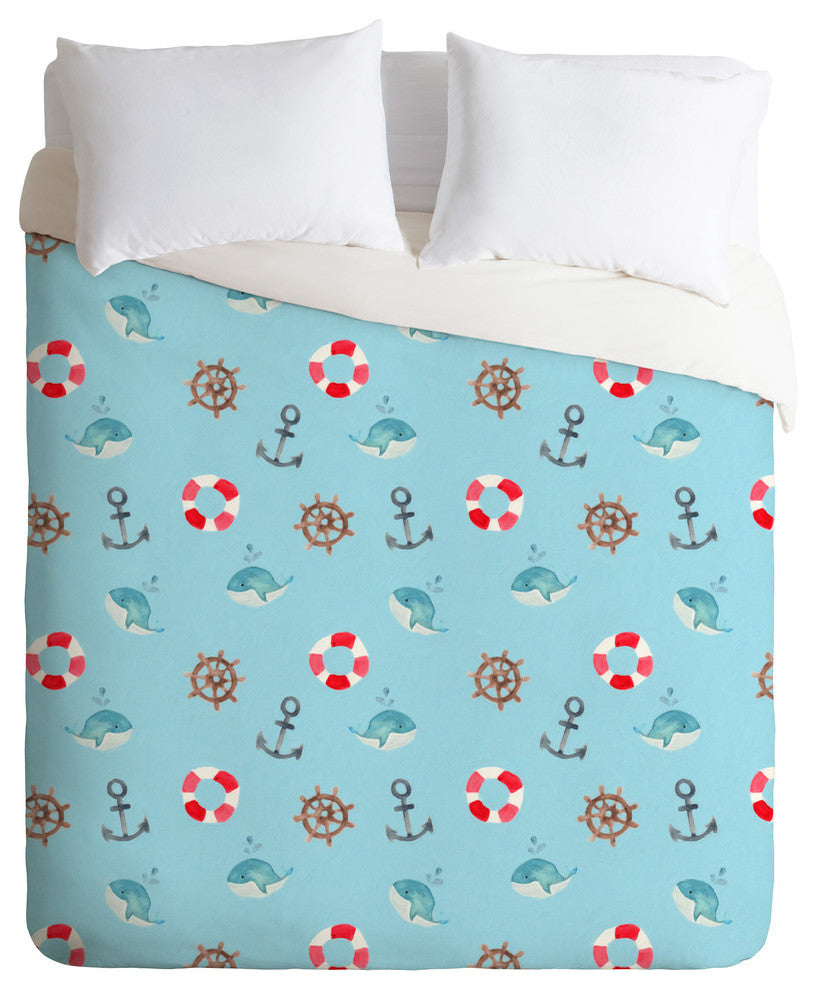 Deny Designs Wonder Forest Nautical Necessities Lightweight Duvet Cover