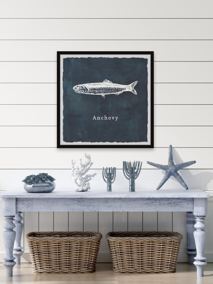 "Anchovy" Framed Painting Print, 24x24