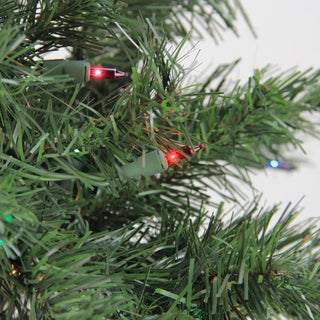 3-Piece Pre-Lit Woodland Alpine Christmas Trees Set, Multicolor