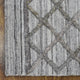 HAND WOVEN FLAT WEAVE KILIM POLYESTER AREA RUGS -Rectangle,Gray,Contemporary, [Rectangle] 4'x6'