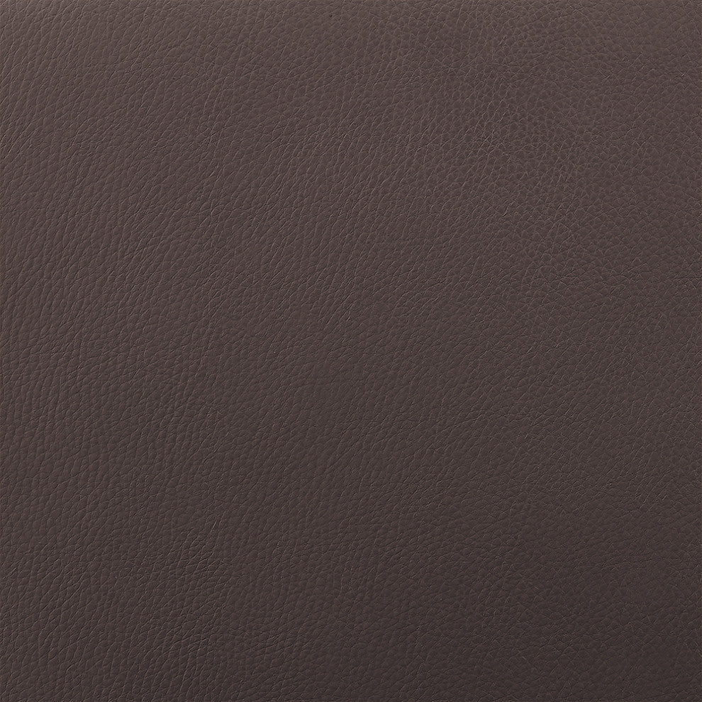 Pico 26" Swivel Walnut Wood Counter Stool, Brown Faux Leather With Chrome, 30