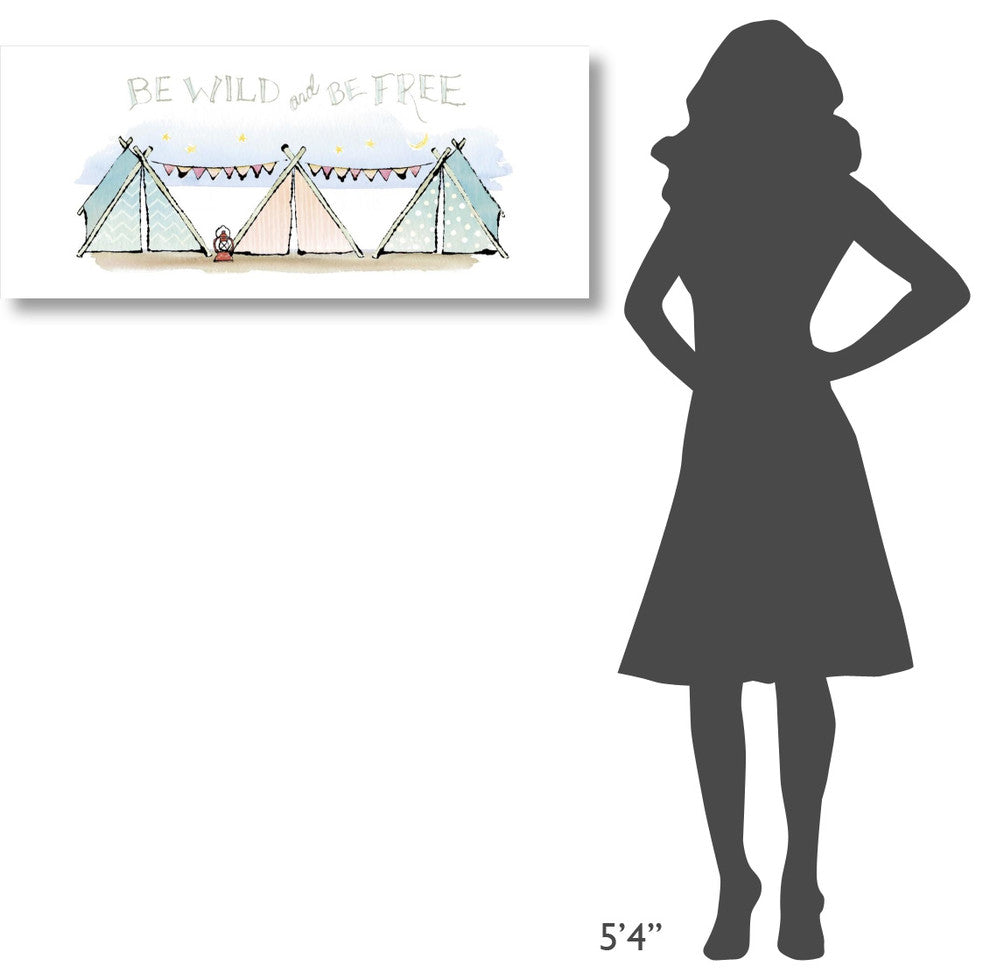 "Girlfriends Cabin VIII" Digital Paper Print by Sue Schlabach, 42"x18"