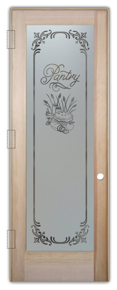 Pantry Door - Apple Pie  - Douglas Fir (stain grade) - 30" x 80" - Knob on...