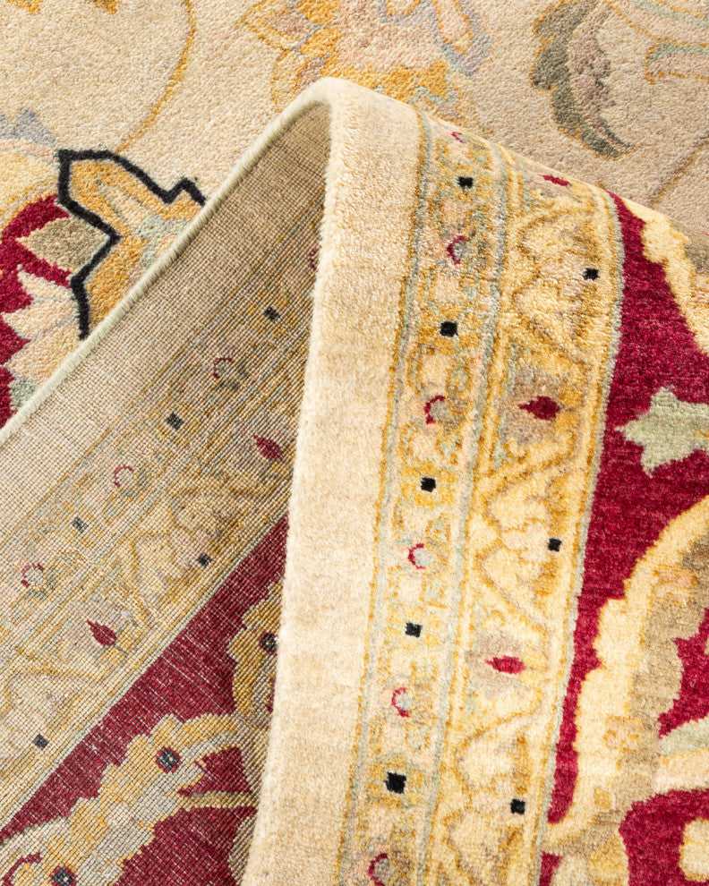 Mogul, One-of-a-Kind Hand-Knotted Area Rug Ivory, 10' 3 x 14' 1