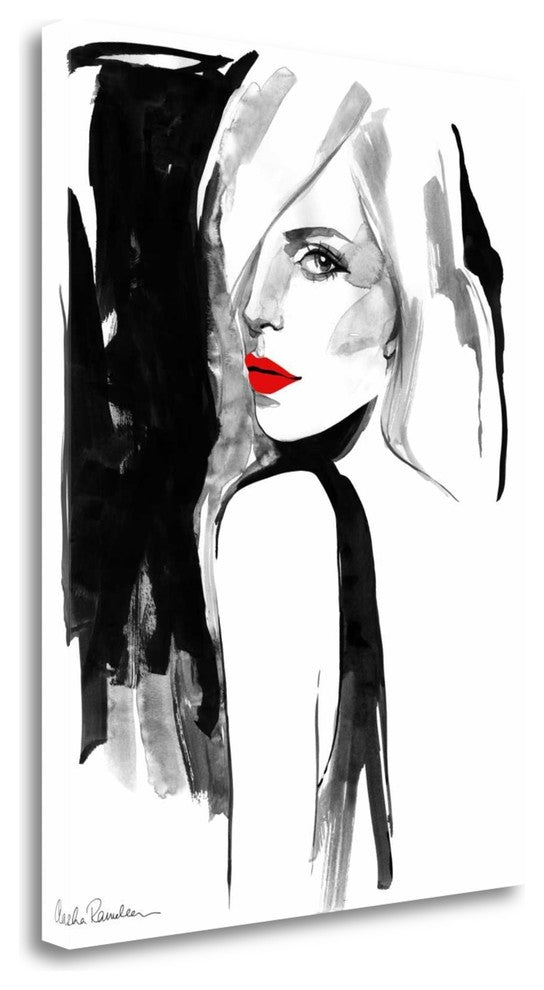 "Over The Shoulder" By Aasha Ramdeen, Giclee Print on Gallery Wrap Canvas