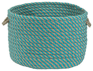 Colonial Mills Basket Cabana Basket Teal Round