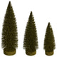 Vickerman Ls190790 7"-9"-11" Green Oval Pine Artificial Christmas Tree, Set of 3