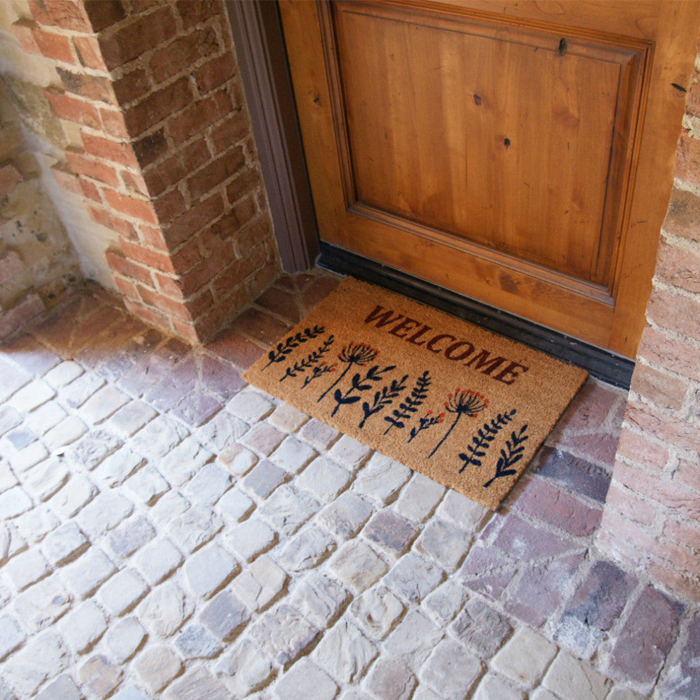 Rubber-Cal "Wildflower Meadow" Welcome Flower Doormat 15mm X 18" X 30"
