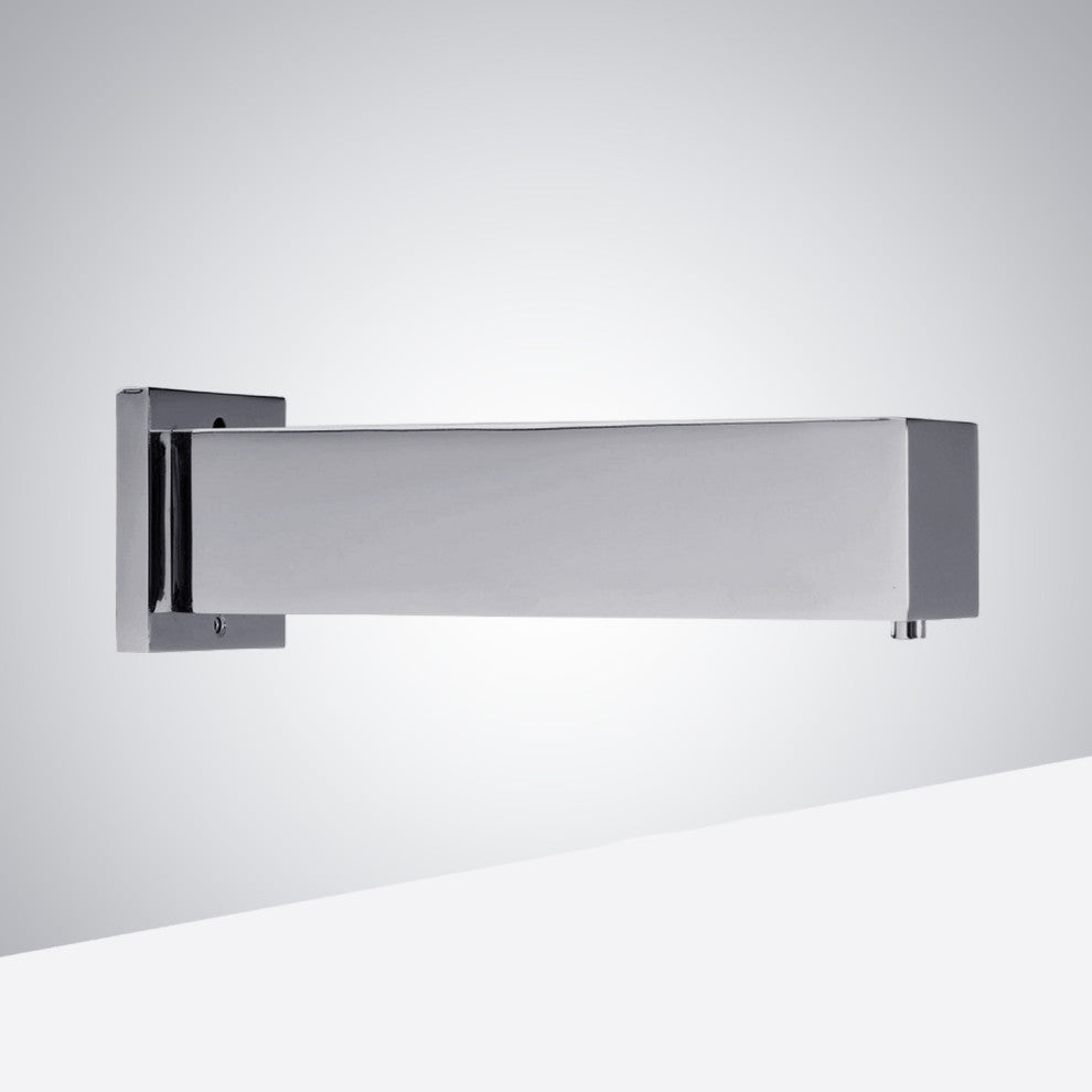 BathSelect Chrome Finish Commercial Wall Mount Square Shaped Sensor Soap