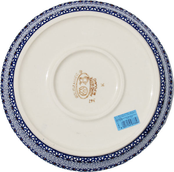 Polish Pottery Dish Pie Plate, Pattern Number: 120