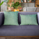 Glacier Lux Velvet Shiny Velvet Luxury Throw Pillow, Double sided 20"x36" King