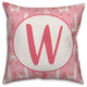 Monogram Lllama Pattern - W 16x16 Spun Poly Pillow