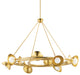 Oraibi 10-Light Chandelier, Vintage Brass