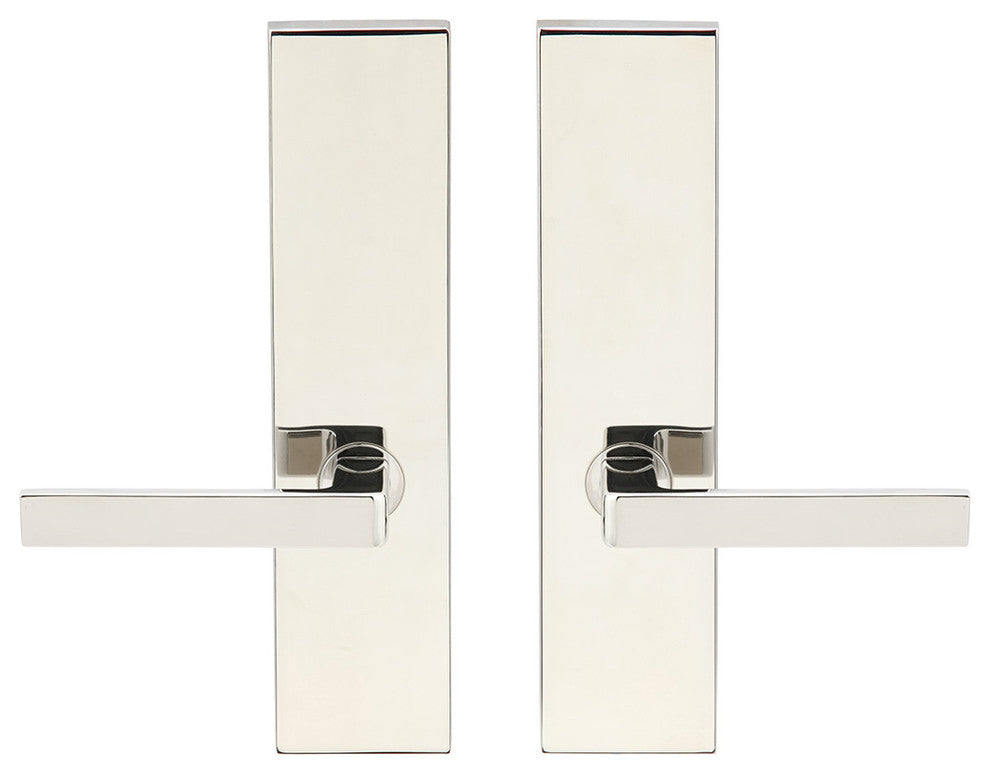 Tokyo Lever, Full Dummy Tubular Pair, Right Hand, Polished Stainless Steel