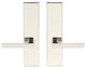 Tokyo Lever, Full Dummy Tubular Pair, Right Hand, Polished Stainless Steel