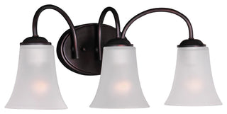 Maxim 10053 Logan 19"W Bath Light - Satin Nickel / Frosted Glass