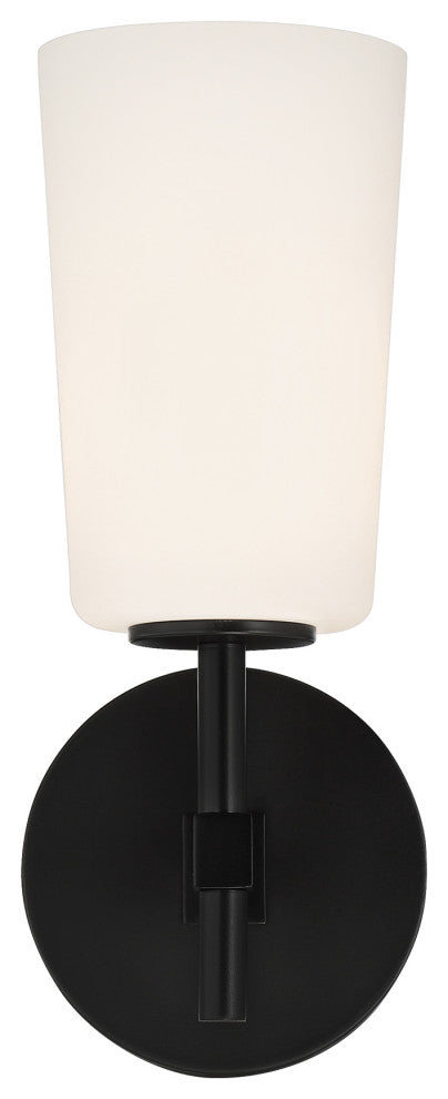 Colton 1 Light Black Wall Mount