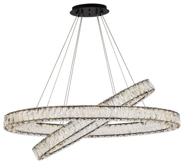 Modern Black 2-Light Pendant