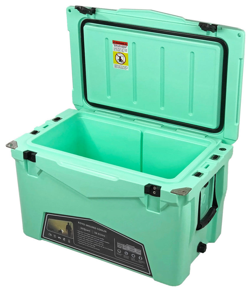 60 Quart Rotomolded Pro High Performance Cooler, Seafoam