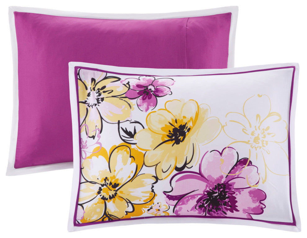 Intelligent Design Peach Skin Printed Comforter Set, Twin/Twin Xl