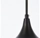 Nina 1-Light Black Plug-In Pendant