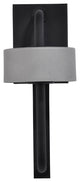 Overtop 10W LED Medium Wall Lantern, Matte Black/Silver