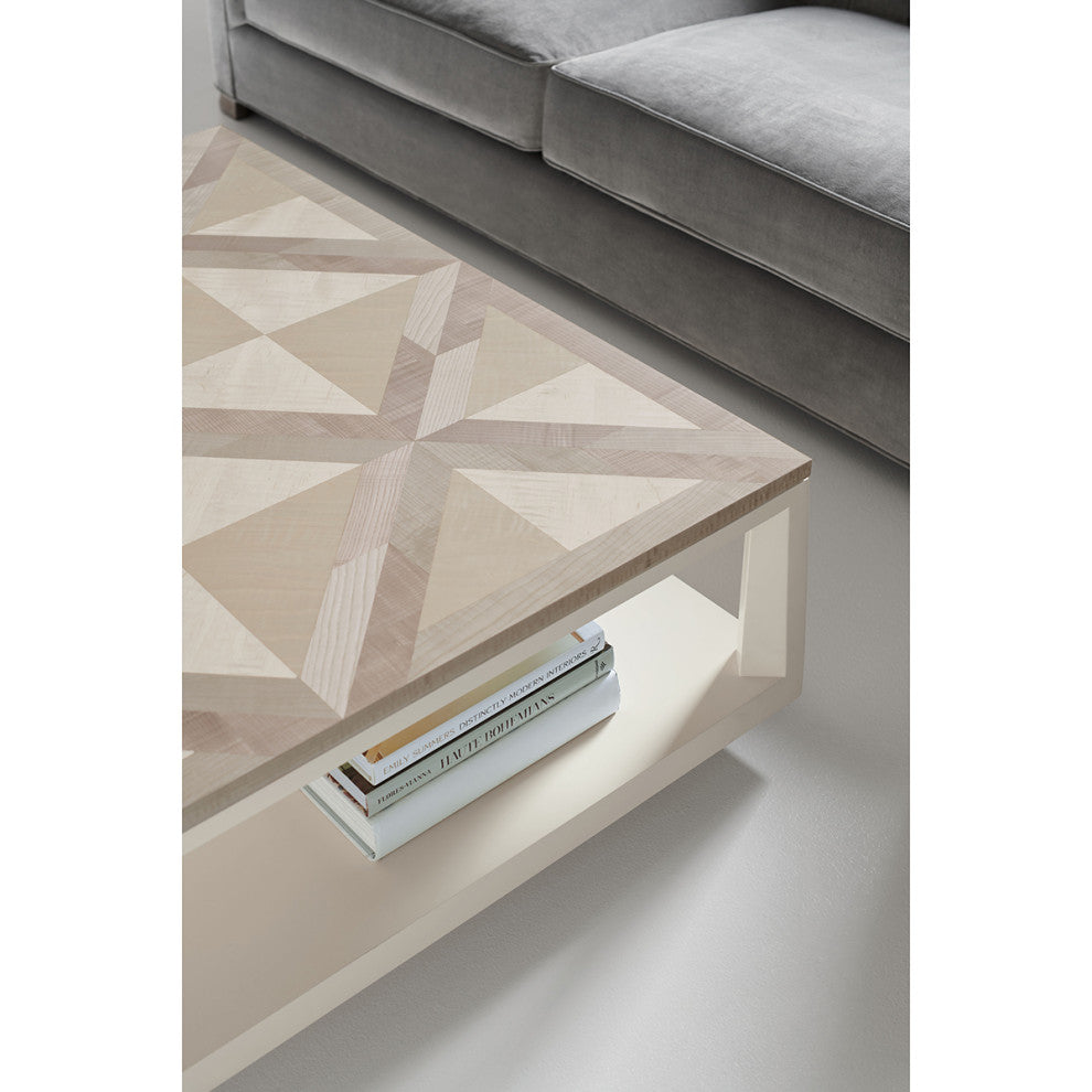 Modern Parquetry Square Coffee Table