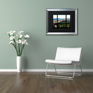 Philippe Hugonnard 'Central Park Window', Silver Frame, Black Mat, 20x16