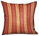 Plutus Cherry Tassel Orange Stripes Luxury Outdoor/Indoor Throw Pillow, 16"x16"