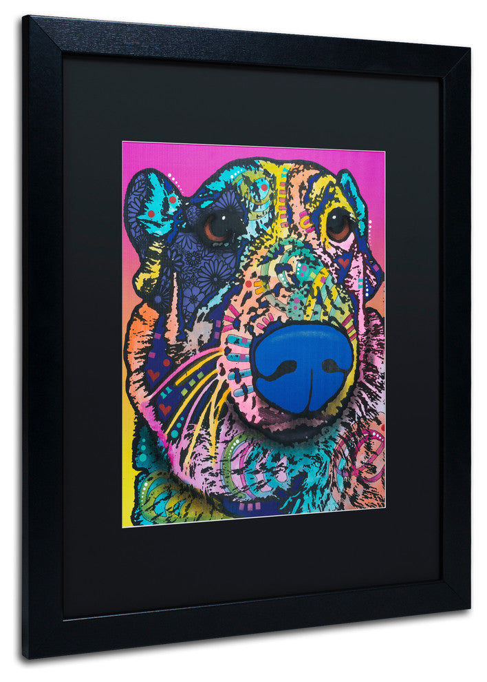 Dean Russo 'Oliver 16' Matted Framed Art, Black Frame, Black Mat, 16x20