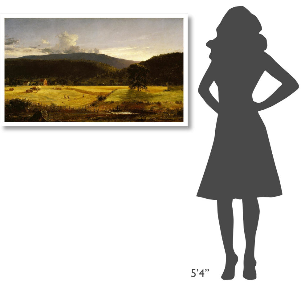 "Bareford Mountains, West Milford, New Jersey, 1850" Paper Art, 46"x28"